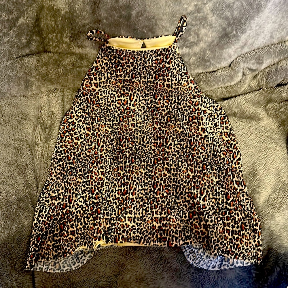 Leopard print blouse cami